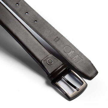 BRIO Smooth Leather Belt- BROWN