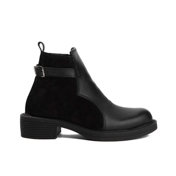 Brio Black Onyx Natural Leather Ankle Boot