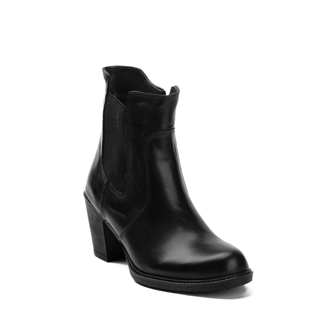 Brio Black Easton Natural Leather Chelsea Boot