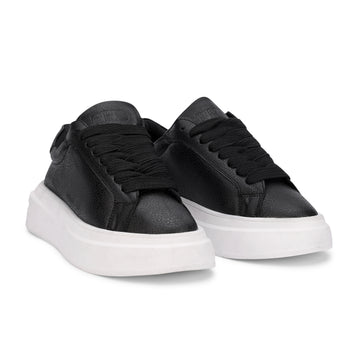 BlancPeak | Printed Black Sneakers