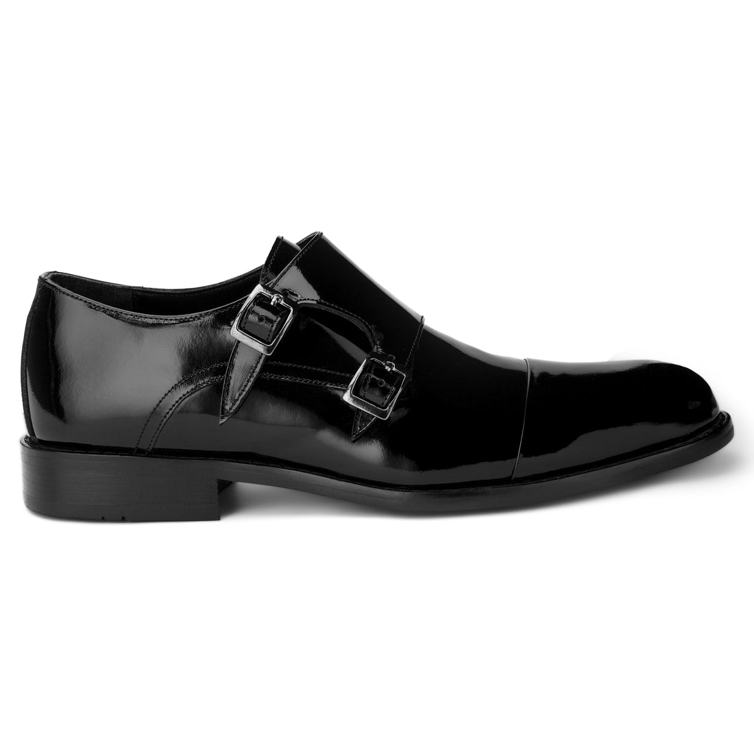 Brio Classic Gloss Double-Monk - Black