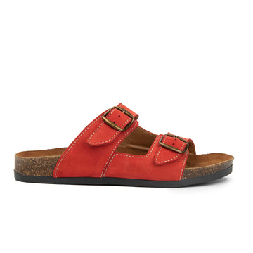 Arizona Red Natural Leather Slippers