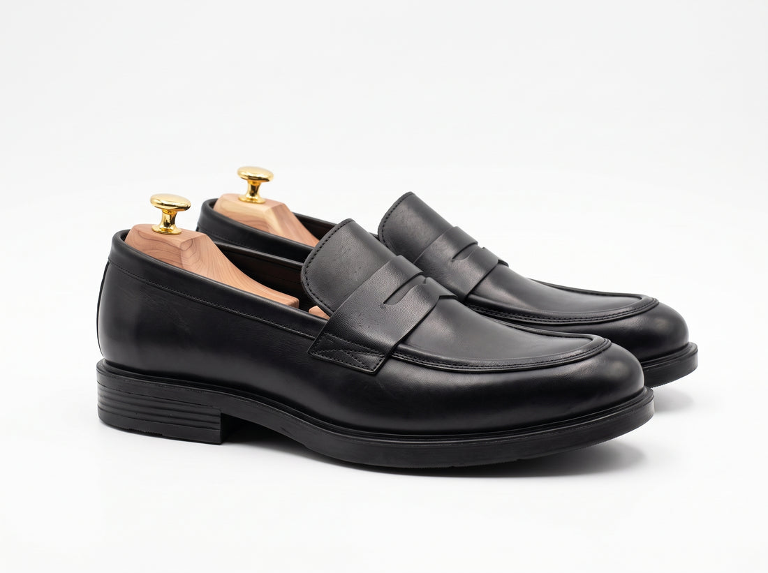 Brio College Loafer Shoes - Black
