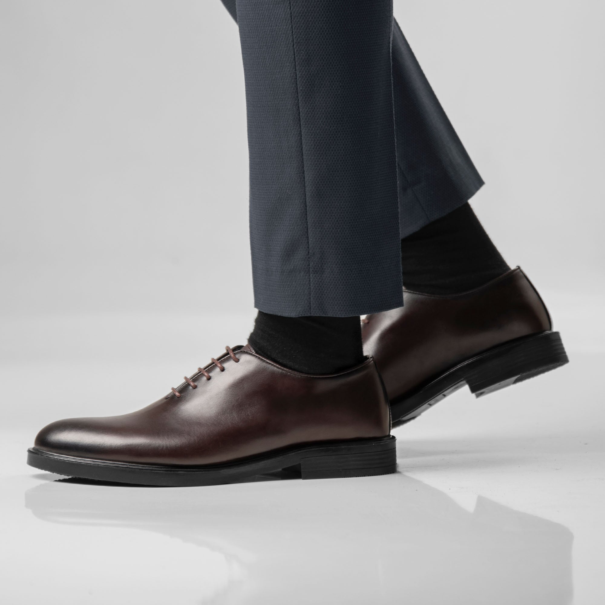 Oxford Whole Cut Shoes - Brown – brioshoes