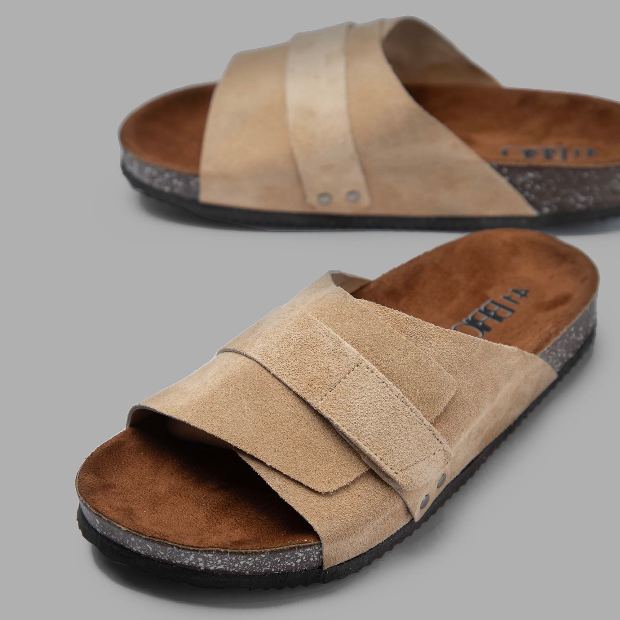Men Slippers Cork Summer - Beige