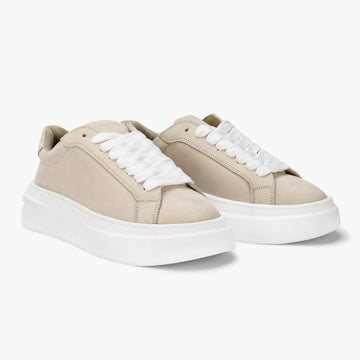 BlancPeak | Plain Off-white Sneakers