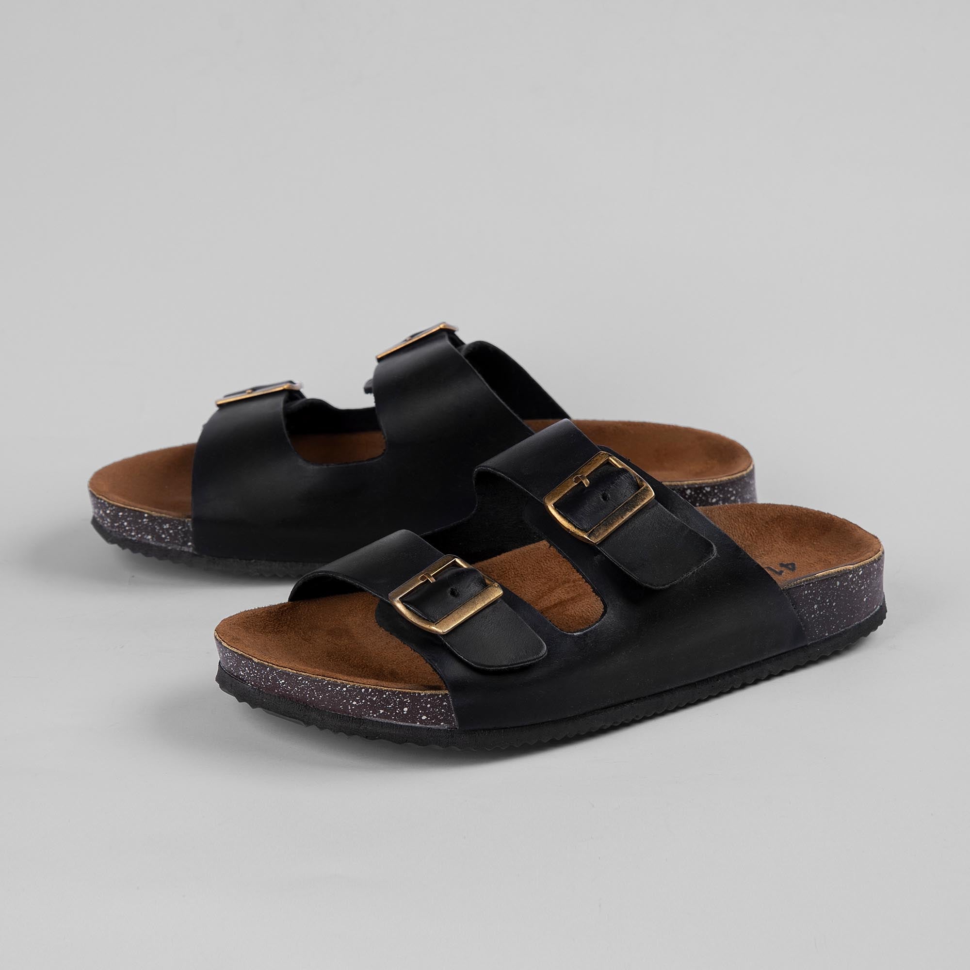 CloudStep | Comfy Footbed Slippers - Black – brioshoes