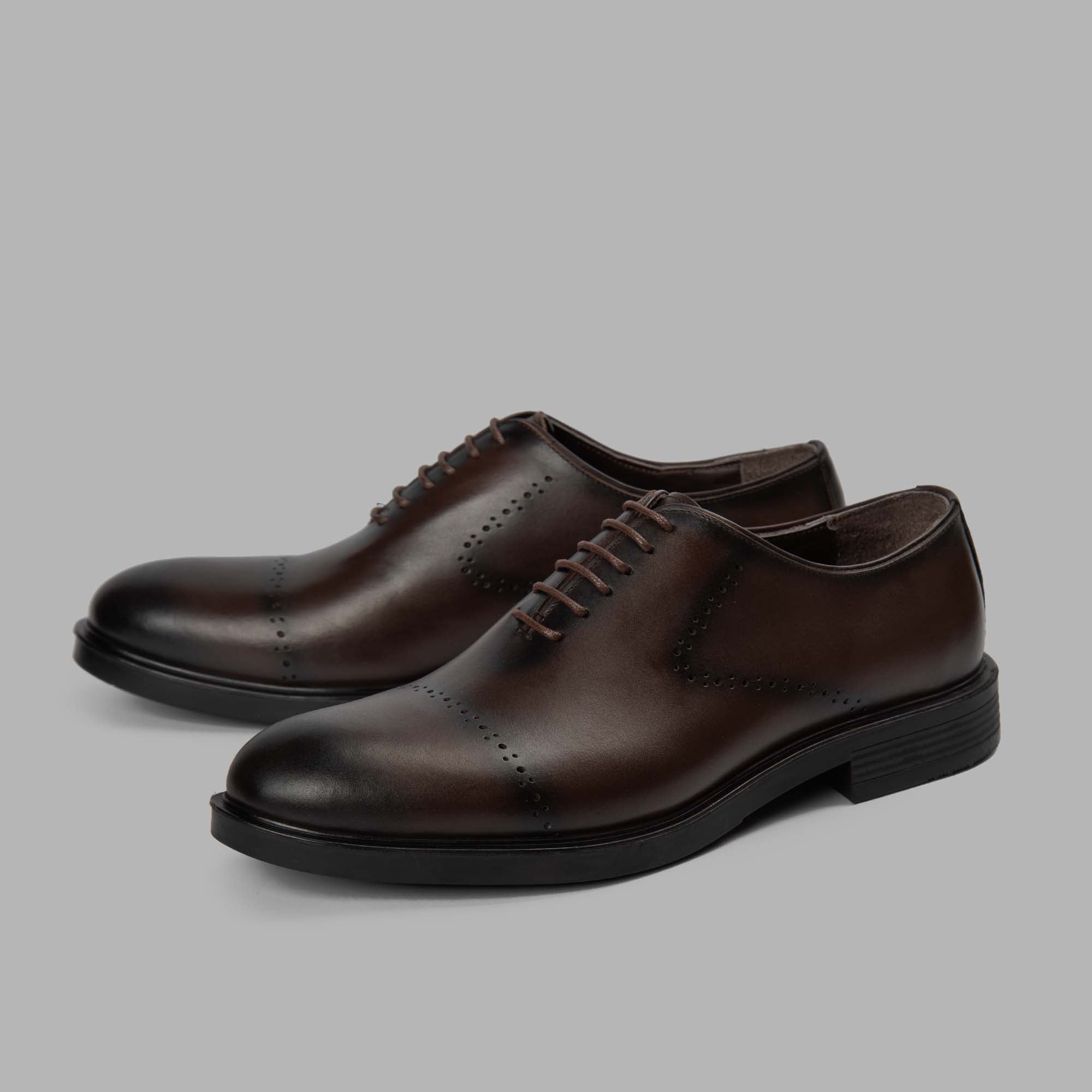Brio Midnight Oxford Shoes-Brown