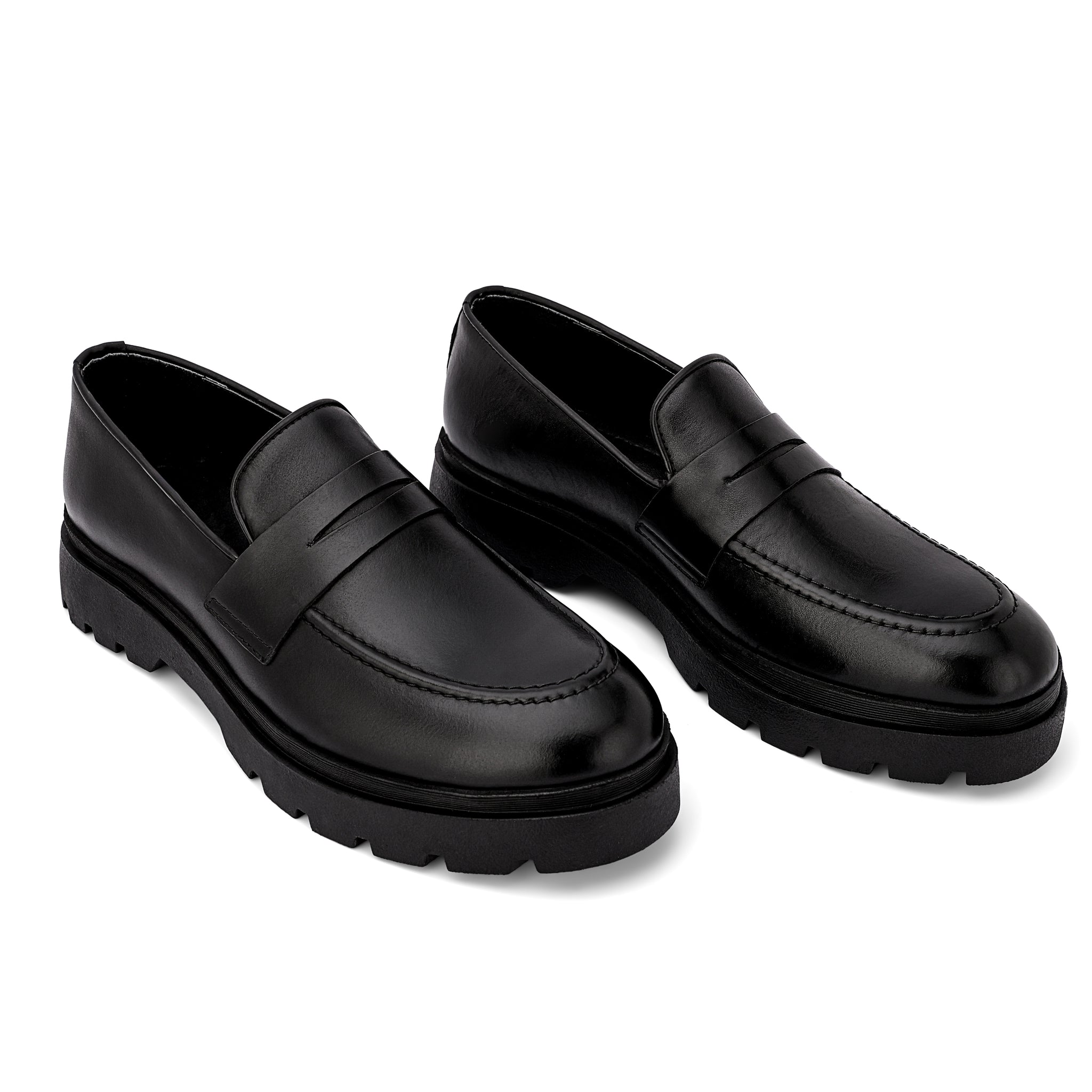 Brio Urban Chunk Loafers - Black