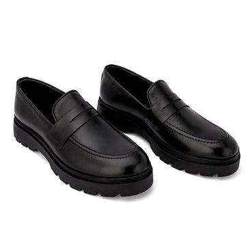 Brio Urban Chunk Loafers - Black