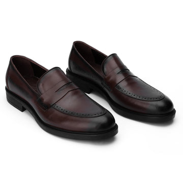 College Loafer Shoes - Brown