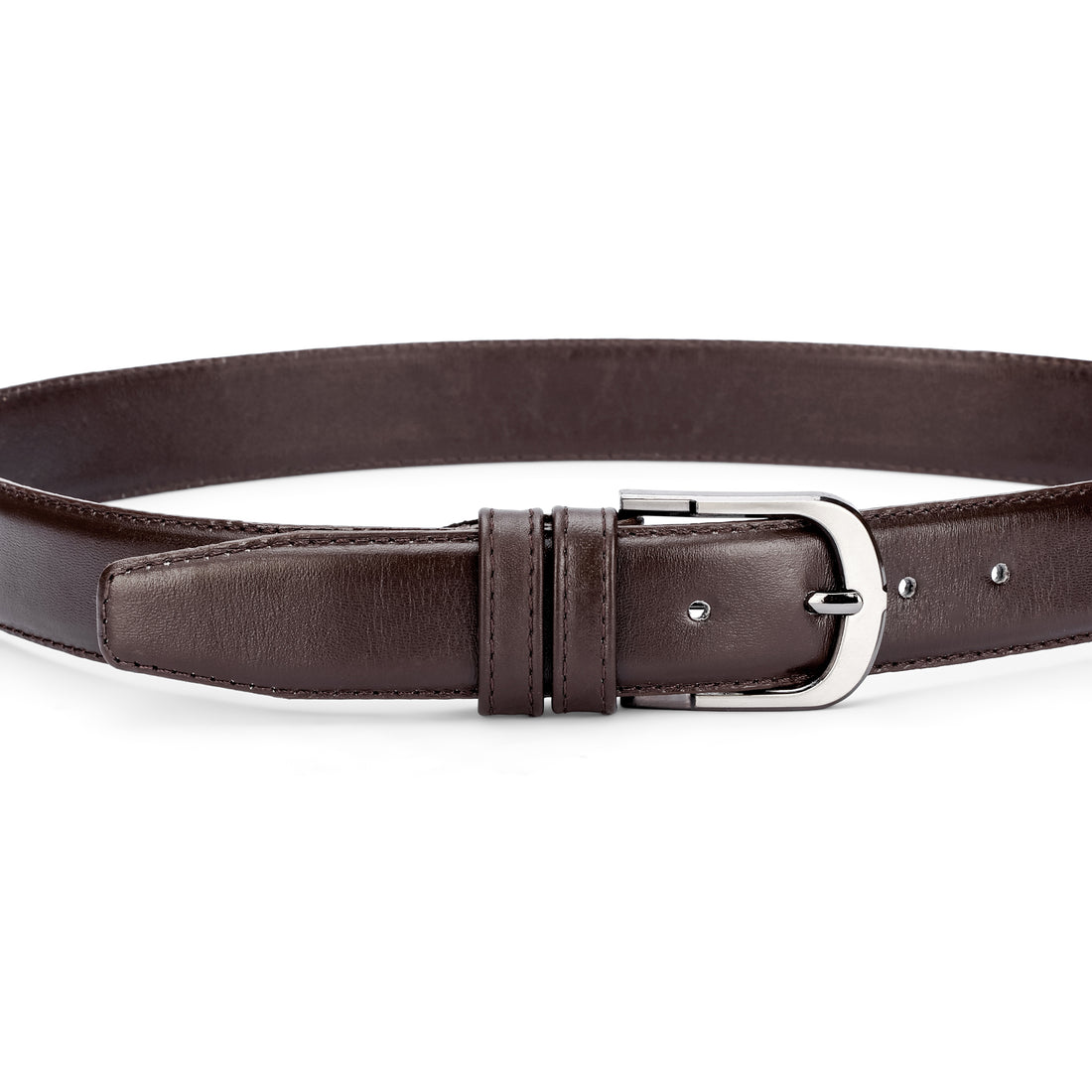 BRIO Smooth Leather Belt- BROWN