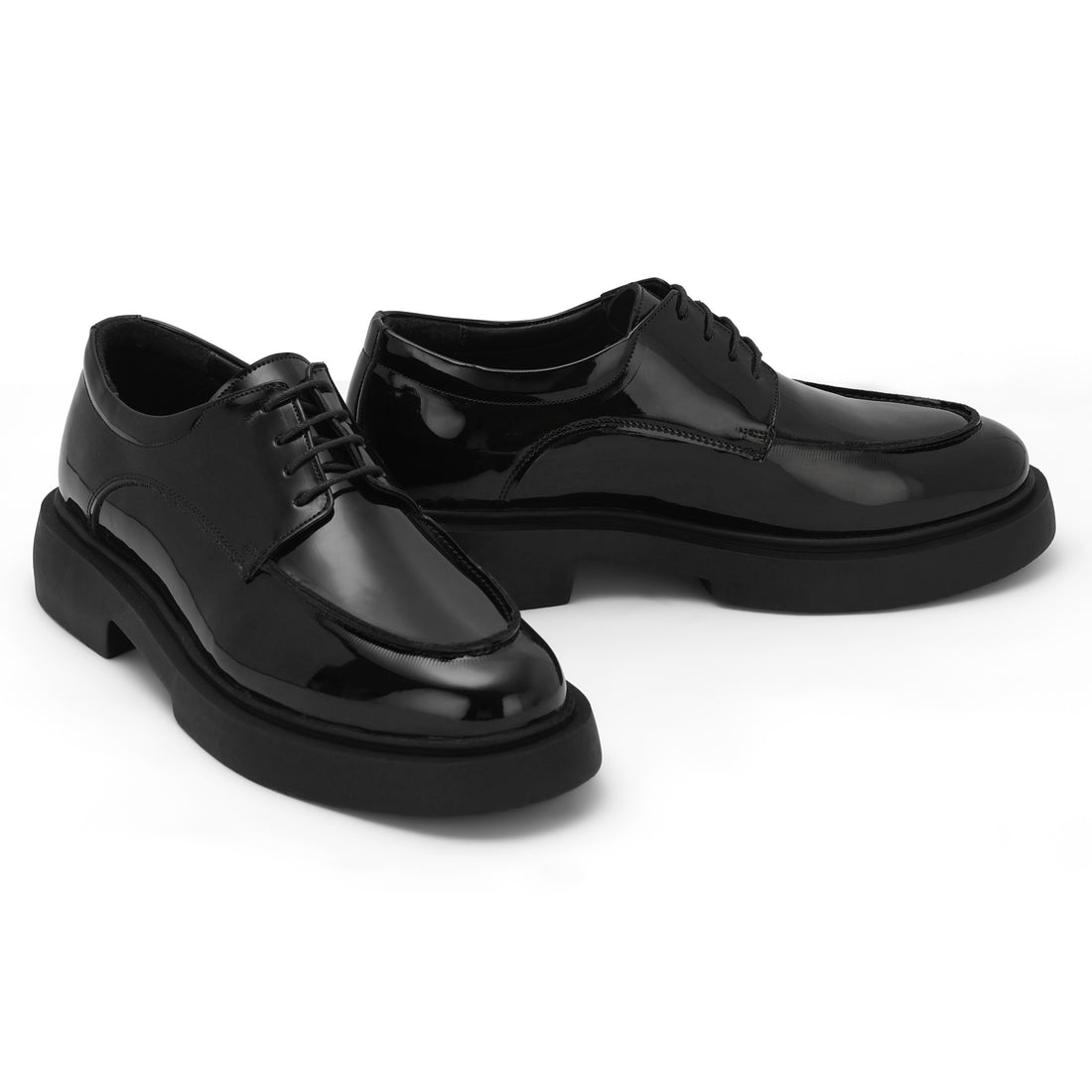 Brio Glossy Moc Toe Derbys