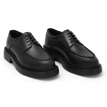 Brio Chunky Moc Toe Derby's – Black