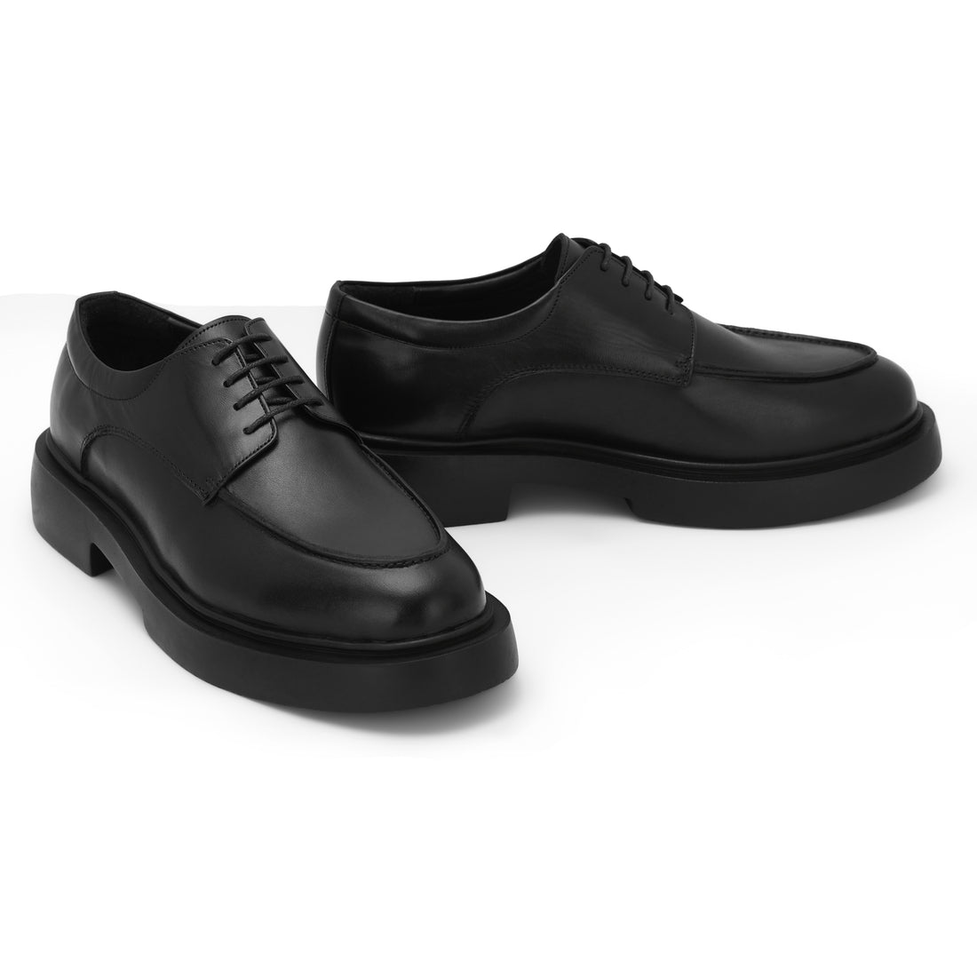Brio Chunky Moc Toe Derby's – Black