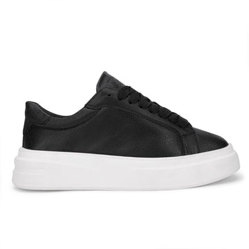 BlancPeak | Printed Black Sneakers