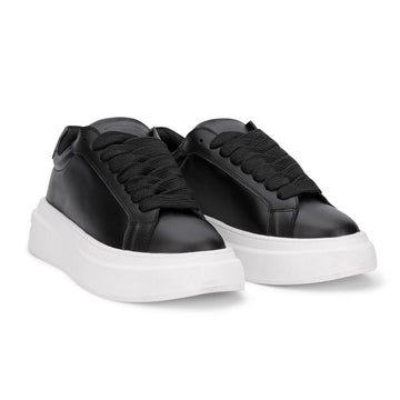 BlancPeak | Plain Black Sneakers