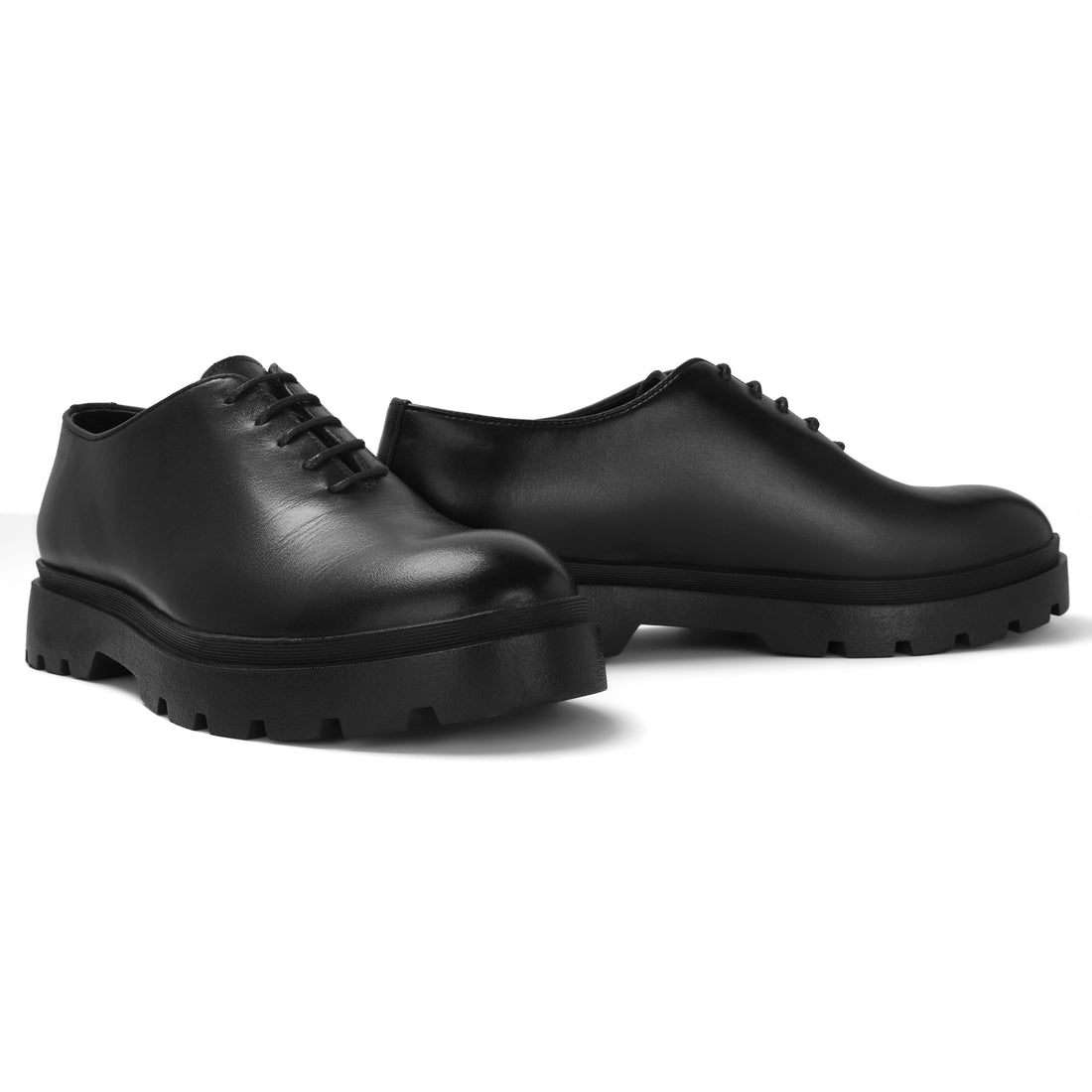 Oxford Chunky Whole Cut Shoes - Black