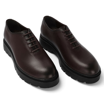 Oxford Chunky Whole Cut Shoes - Brown