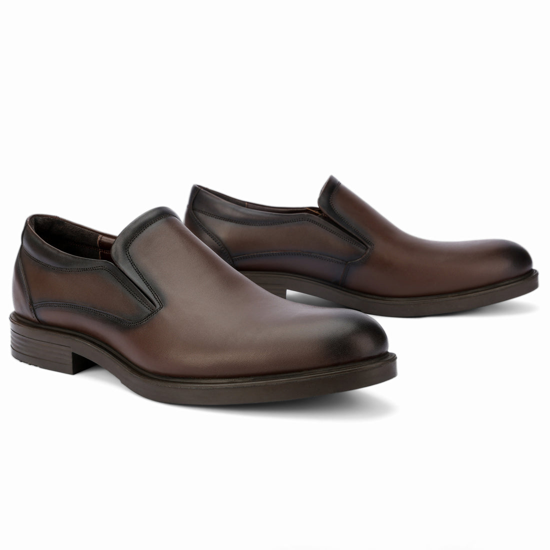 Brio Moc Toe Loafers - Brown