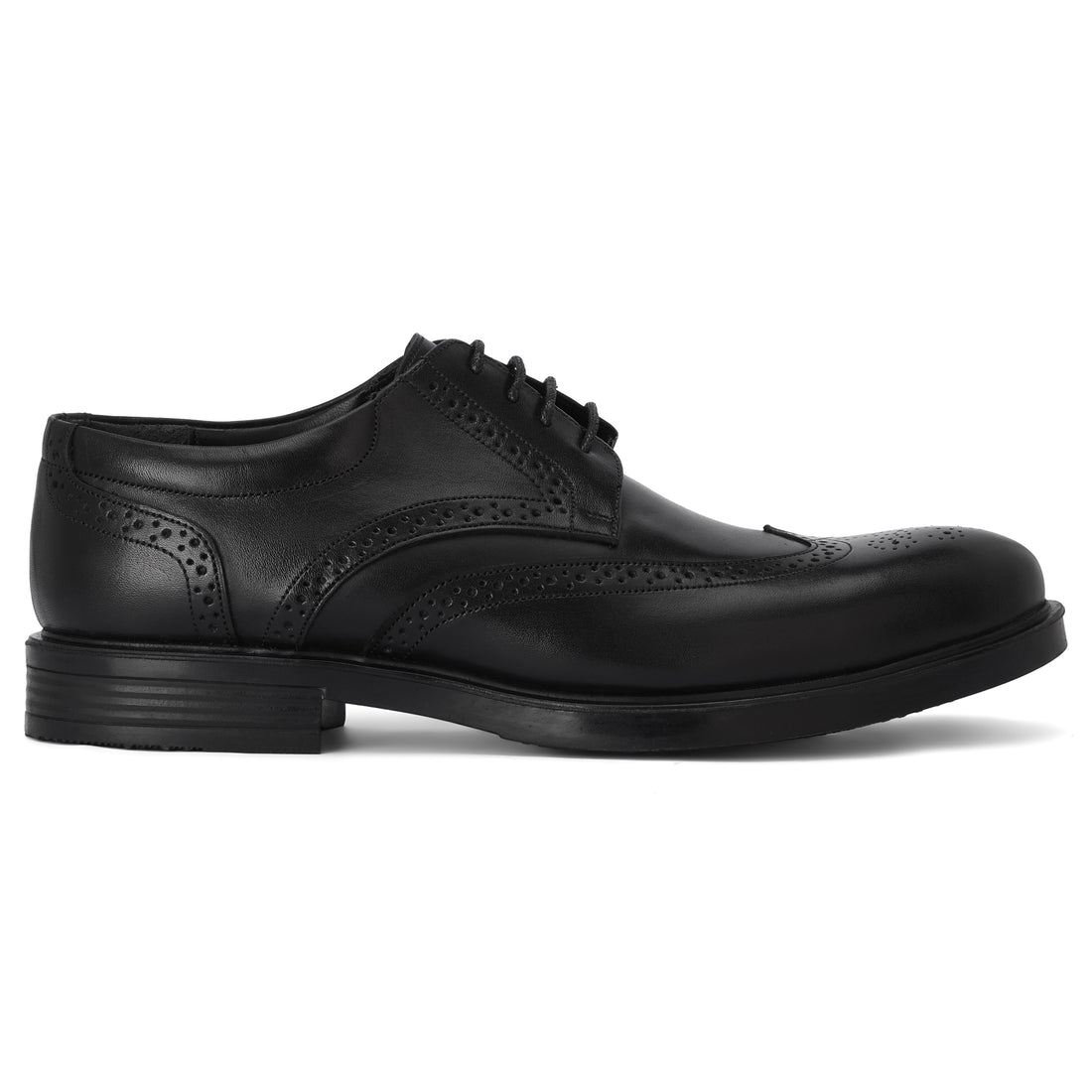 Brio Formal Wingtip Lace-Up Shoes - Black