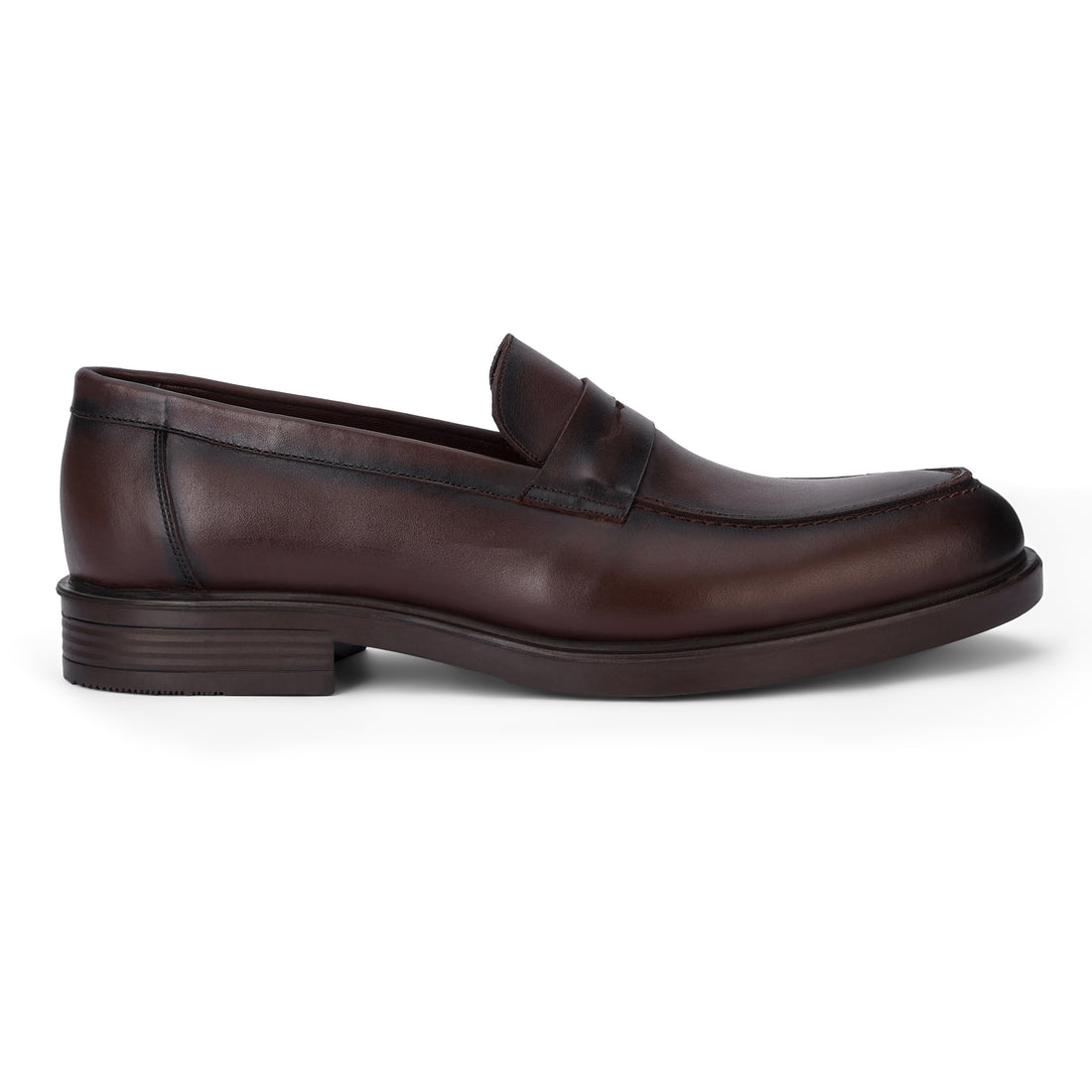 College Loafer Shoes Plain Brown