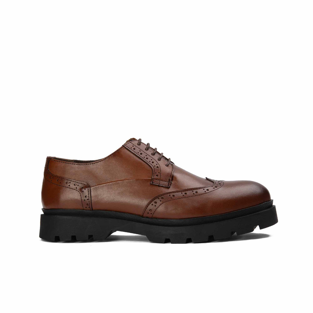 BRIO Genuine Leather Retro Wingtip Chelsea -HAVAN