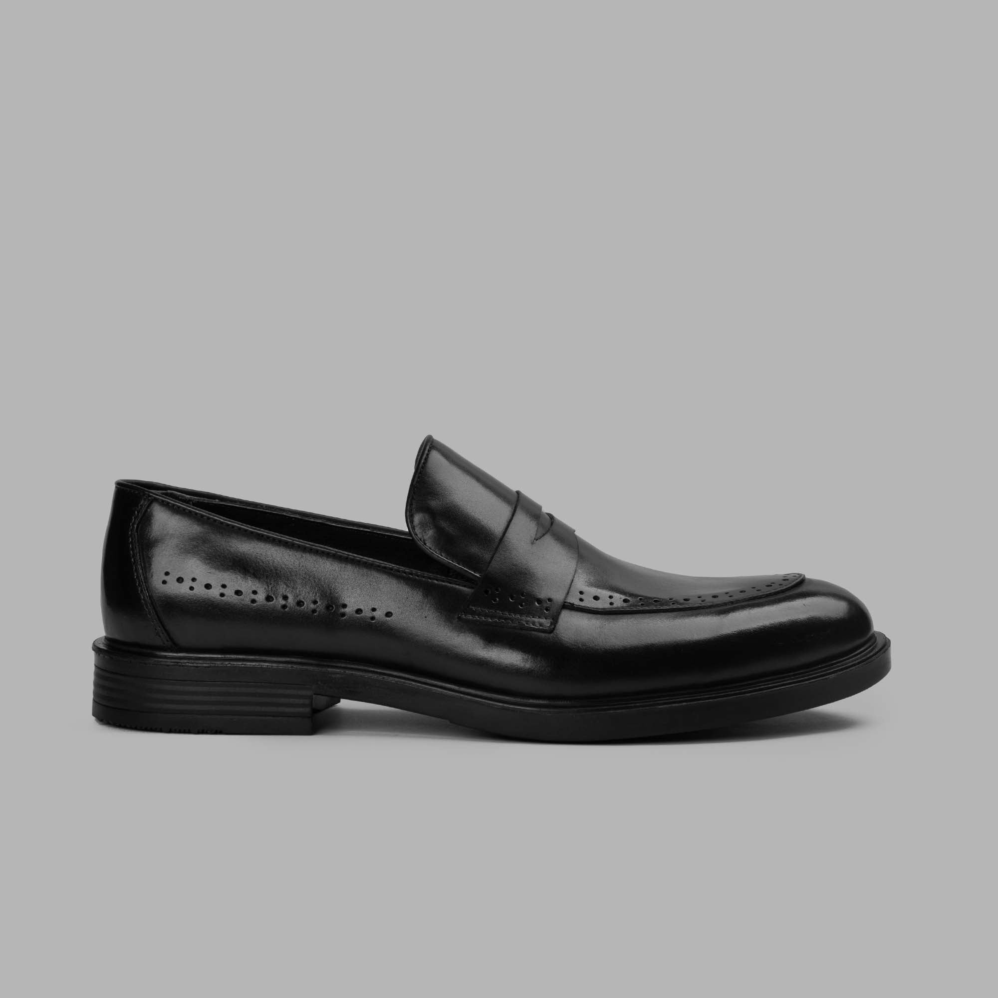 College Loafer Shoes - Black