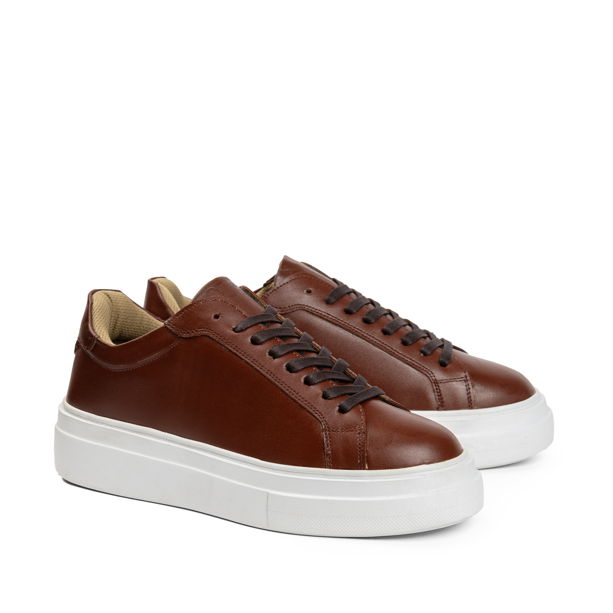 BlancPeak | Plain Brown Sneakers (new)