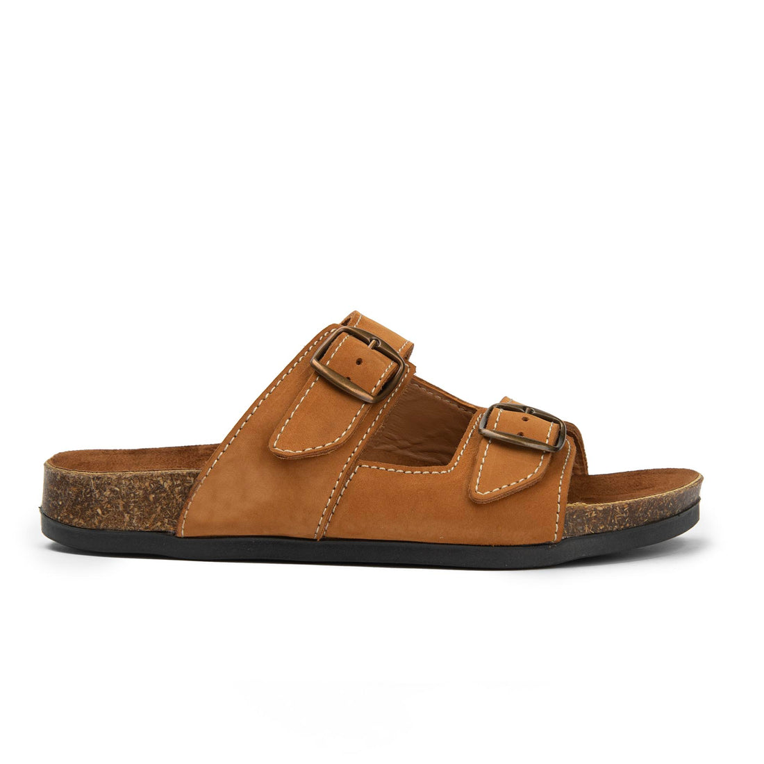 Arizona Beige Natural Leather Slippers